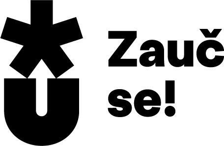 Zauč se - černobílé logo